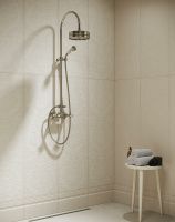 Керамическая плитка Kerama Marazzi Монсеррат структура бежевый светлый матовый обрезной настенная 40х120 см арт-14046R — фото 5, Керамическая плитка