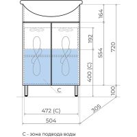 Товар: Тумба под раковину Style Line Венеция 55 Белая арт-ЛС-00002336 - фото 6 Тумба под раковину Style Line Венеция 55 Белая арт-ЛС-00002336 — фото 6, Тумбы под раковину