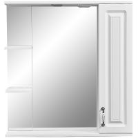 Зеркало со шкафом Stella Polar Кармела 75 Ольха белая арт-SP-00000185 — фото 3, Зеркальные шкафы в ванную