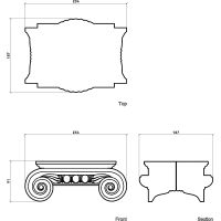 Капитель Европласт 187x91x234 мм арт-1.11.009 — фото 2, Колонны