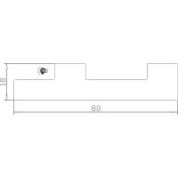 Молдинг Evrowood M06 LED 2000x80x18 мм арт-Молдинг M06 LED — фото 9, Молдинги