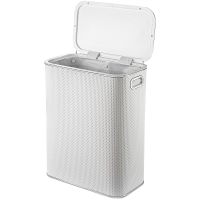 Товар: Корзина для белья Geralis Punto Белая, кант Хром, стандартная арт-PWH-B - фото 2 Корзина для белья Geralis Punto Белая, кант Хром, стандартная арт-PWH-B — фото 2, Корзины для белья