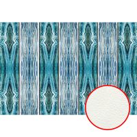 Фреска Ortograf Misto 33223 Фактура флок FLK Флизелин (4*2,7) Бирюзовый/Синий, Абстракция арт-33223 (флок FLK) — фото 1, Фрески