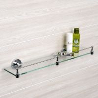 Стеклянная полка WasserKRAFT Rhein Хром арт-K-6244 — фото 2, Полки для ванной и душа