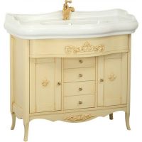 Тумба под раковину Migliore Bella 90 Бежевая арт-25931 — фото 1, Тумбы под раковину