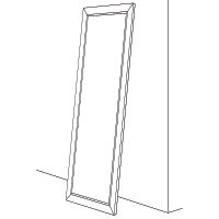 Зеркало Evoform Exclusive-G Floor 204х114 с гравировкой в багетной раме - Вензель бронзовый 101 мм арт-BY 6371 — фото 7, Зеркала в ванную комнату