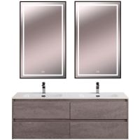 Тумба под раковину BelBagno Kraft 140 подвесная Cemento Grigio арт-KRAFT-1400-4C-SO-2-CG — фото 11, Тумбы под раковину