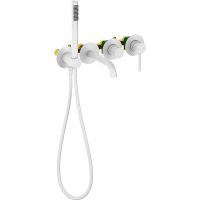 Смеситель для ванны Timo Saona Белый матовый арт-2314/16YSM — фото 1, Смеситель для ванны