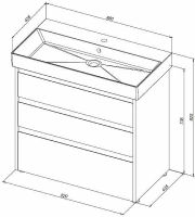 Товар: Тумба под раковину Aquanet Nova Lite 85 Дуб рустикальный арт-302477 - фото 9 Тумба под раковину Aquanet Nova Lite 85 Дуб рустикальный арт-302477 — фото 9, Тумбы под раковину