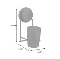 Стакан для зубных щеток Fixsen Magic Black Черный матовый арт-FX-45006 — фото 3, Стаканы для зубных щеток