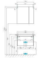 Зеркальный шкаф Aquaton Асти 70 Белый арт-1A263402AX010 — фото 7, Зеркальные шкафы в ванную