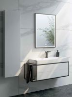 Тумба под раковину Clarberg Logic 100 R подвесная Белая арт-LOG0110R — фото 3, Тумбы под раковину