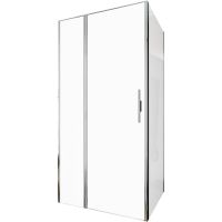 Душевая стенка Allen Brau Priority 90 профиль Хром стекло прозрачное арт-3.31043.00 — фото 3, Боковые стенки