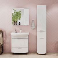 Зеркало со шкафом Volna Adel 70 R с подсветкой Белое арт-zsADEL70.R-01 — фото 6, Зеркальные шкафы в ванную