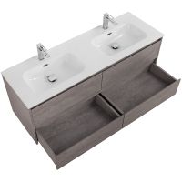 Тумба под раковину BelBagno Kraft 140 подвесная Cemento Grigio арт-KRAFT-1400-4C-SO-2-CG — фото 4, Тумбы под раковину