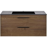 Тумба под раковину Vincea Chiara 2D 100 подвесная T.Oak арт-VMC-2C2100TO — фото 4, Тумбы под раковину