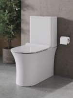 Унитаз компакт Agger с бачком и сиденьем Микролифт арт-AT01000 — фото 10, Напольные унитазы