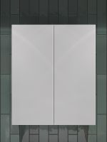 Подвесной шкаф Orange Гамма 60 Белый глянец арт-Gm-60SR — фото 2, Шкафы для ванной