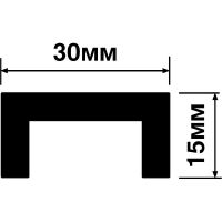 Товар: Молдинг HIWOOD 2000x30x15 мм арт-LB30 - фото 2 Молдинг HIWOOD 2000x30x15 мм арт-LB30 — фото 2, Молдинги