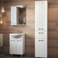 Зеркало со шкафом Vigo Diana 50 L с подсветкой Белое арт-z.DIA.50.L.El — фото 4, Зеркальные шкафы в ванную