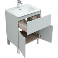 Комплект мебели для ванной Aquanet Алвита New 60 Серый матовый арт-274530 — фото 8, Комплекты мебели для ванной