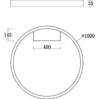 Потолочный светильник Maytoni Modern Rim Белый арт-MOD058CL-L65W3K — фото 5, Накладные светильники