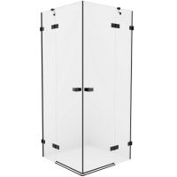 Душевой уголок New Trendy Avexa Black 100x100 профиль Черный стекло прозрачное арт-EXK-1618 — фото 1, Квадратные душевые уголки