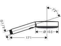 Товар: Ручной душ Hansgrohe Pulsify Select Черный матовый арт-24100670 - фото 7 Ручной душ Hansgrohe Pulsify Select Черный матовый арт-24100670 — фото 7, Лейки для душа