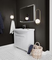 Тумба под раковину 1MarKa Lina Classic New 85Н Белый глянец арт-У94494 — фото 3, Тумбы под раковину