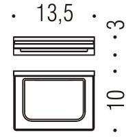 Мыльница Colombo Design Look Нержавеющая сталь арт-B1601.HPS1-VAN — фото 2, Мыльницы