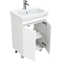 Тумба под раковину Onika Милтон Квадро 55 Белая арт-105561 — фото 3, Тумбы под раковину