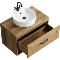 Товар: Тумба под раковину Aqwella Craft 80 подвесная Дуб балтийский арт-CRF0108DB - фото 2 Тумба под раковину Aqwella Craft 80 подвесная Дуб балтийский арт-CRF0108DB — фото 2, Тумбы под раковину