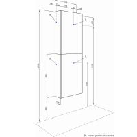 Подвесной шкаф Aquaton Марбл 40 Слэйт арт-1A276403MH8A0 — фото 7, Шкафы для ванной