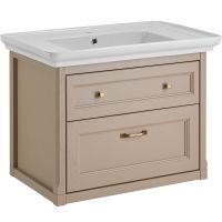 Тумба под раковину ASB-Woodline Толедо 85 подвесная Капучино арт-11212 — фото 1, Тумбы под раковину