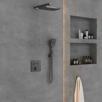 Душевая система Vincea Вороненая сталь арт-VSFW-4211GM — фото 2, Встраиваемые душевые комплекты