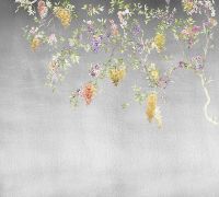 Фреска Ortograf Silver&Gold 32817 Фактура бархат FX Флизелин (3*2,7) Серый/Разноцветный, Цветы арт-32817 (бархат FX) — фото 2, Фрески