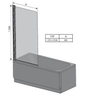 Товар: Шторка на ванну Ravak Chrome CVS1 80 R профиль Сатин стекло Transparent арт-7QR40U00Z1 - фото 3 Шторка на ванну Ravak Chrome CVS1 80 R профиль Сатин стекло Transparent арт-7QR40U00Z1 — фото 3, Шторки для ванной распашные