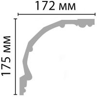 Товар: Угловой элемент Decomaster 2400x175x172 мм арт-DP 42А - фото 3 Угловой элемент Decomaster 2400x175x172 мм арт-DP 42А — фото 3, Молдинги