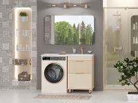 Тумба с раковиной Brevita Enfida 120 R Бежевая матовая арт-УТ000016091 — фото 5, Тумбы с раковиной