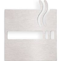 Табличка Зона для курения Bemeta Hotel Хром арт-111022012 — фото 1, Таблички для санузла и общественных мест