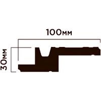 Карниз HIWOOD 2000x30x100 мм арт-A100V1 — фото 2, Карнизы