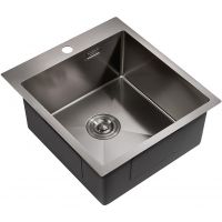 Кухонная мойка Milacio Denia 46 Вороненая сталь арт-MC.77479 — фото 1, Кухонные мойки