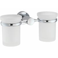 Стакан для зубных щеток WasserKRAFT Donau двойной Хром арт-K-9428D — фото 1, Стаканы для зубных щеток