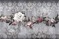 Фреска Ortograf Splendo 31737 Фактура бархат FX Флизелин (4*2,7) Серый/Зеленый, Цветы арт-31737 (бархат FX) — фото 2, Фрески