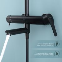 Душевая система Splenka Черная матовая арт-S223.24.06 — фото 5, Душевые стойки