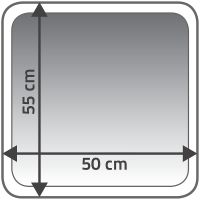 Коврик для ванной комнаты Ridder Coins 55x50 Синий арт-7103803 — фото 2, Коврики для ванной комнаты