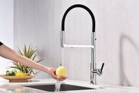 Смеситель для кухни Paulmark Tornado Хром Черный арт-To213402-CR — фото 3, Смесители для кухни