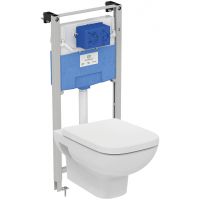 Комплект унитаза с инсталляцией Ideal Standard I.Life A с сиденьем Микролифт арт-I001701 — фото 1, Комплекты унитаз + инсталляция