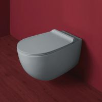 Унитаз Simas Vignoni VI18 cemento matt подвесной Серый матовый без сиденья арт-VI18cementomatt — фото 2, Подвесные унитазы