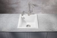 Кухонная мойка Milacio Murcia 42 Cuarzo Белая арт-MC.77042 — фото 3, Кухонные мойки